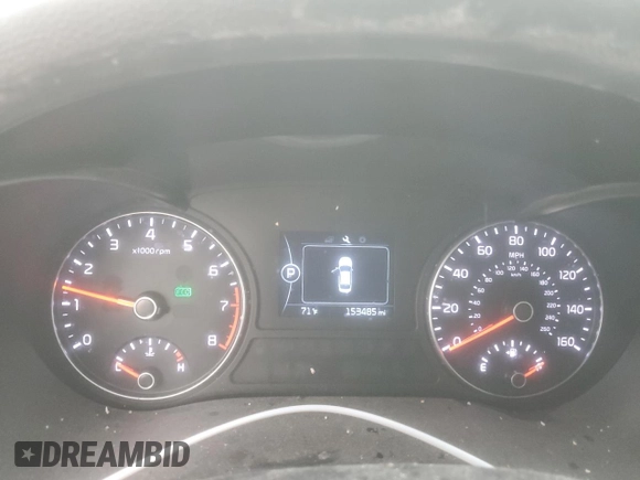 2016 Kia Optima LX with VIN 5XXGT4L36GG041728, listed as a Copart auction lot 50173395 with 153,485 mi miles and Salvage Title. Bid and sale history available at carsss.com. Image 9.
