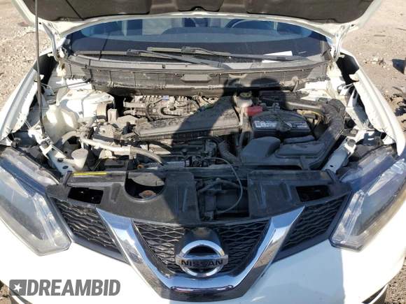 2016 Nissan Rogue S with VIN KNMAT2MV6GP689363, listed as a Copart auction lot 52176745 with 68,492 mi miles and Salvage Title. Bid and sale history available at DreamBid. Image 12.