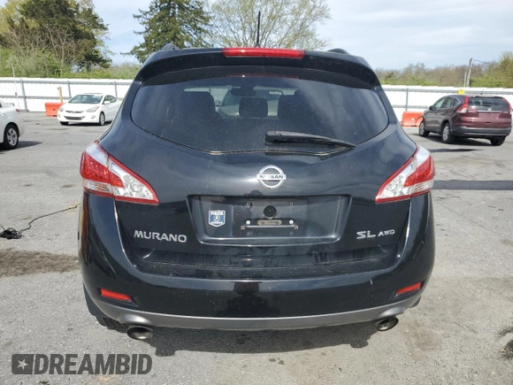 2014 Nissan Murano S with VIN JN8AZ1MW0EW509240, listed as a Copart auction lot 54170735 with 173,286 mi miles and Clean Title. Bid and sale history available at DreamBid. Image 6.