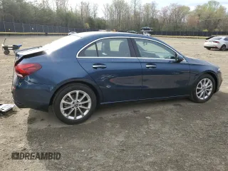2022 Mercedes-Benz A 220 with VIN W1K3G4FBXNJ369674, listed as a Copart auction lot 51852775 with 22,451 mi miles and Salvage title. Bid and sale history available at DreamBid. Image 3.