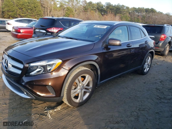 2015 Mercedes-Benz GLA-Class GLA 250 with VIN WDCTG4GB6FJ118882, listed as a Copart auction lot 45088795 with 109,302 mi miles and Non Repairable. Bid and sale history available at carsss.com. Image 1.