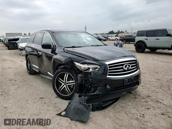 2014 Infiniti QX60 with VIN 5N1AL0MN4EC553141, listed as a Copart auction lot 58720095 with 90,311 mi miles and Salvage title. Bid and sale history available at DreamBid. Image 14.