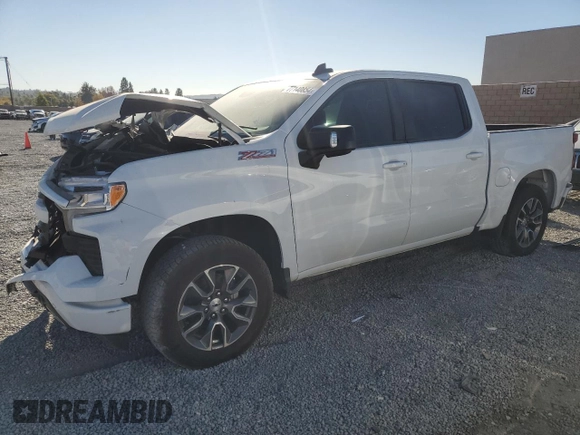 2024 Chevrolet Silverado 1500 RST with VIN 3GCUDEE84RG282749, listed as a Copart auction lot 77140854 with 1,326 mi miles and Salvage Title. Bid and sale history available at carsss.com. Image 1.
