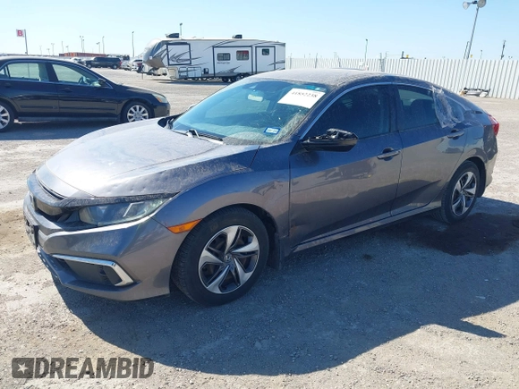 2019 Honda Civic Sedan LX with VIN 19XFC2F64KE005270, listed as a IAAI auction lot 41852238 with 106,604 mi miles. Bid and sale history available at carsss.com. Image 17.