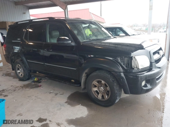 2005 Toyota Sequoia SR5 with VIN 5TDZT34A45S252289, listed as a IAAI auction lot 41549278 with 408,799 mi miles. Bid and sale history available at carsss.com. Image 1.