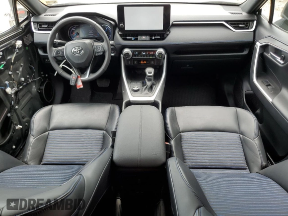 2023 Toyota RAV4 Hybrid XSE with VIN 4T3E6RFV1PU117863, listed as a Copart auction lot 60135555 with 28,248 mi miles and Salvage title. Bid and sale history available at DreamBid. Image 8.