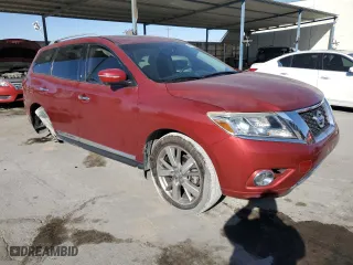 2016 Nissan Pathfinder Platinum with VIN 5N1AR2MM6GC665833, listed as a Copart auction lot 85938184 with 52,671 mi miles and Salvage Title. Bid and sale history available at carsss.com. Image 4.