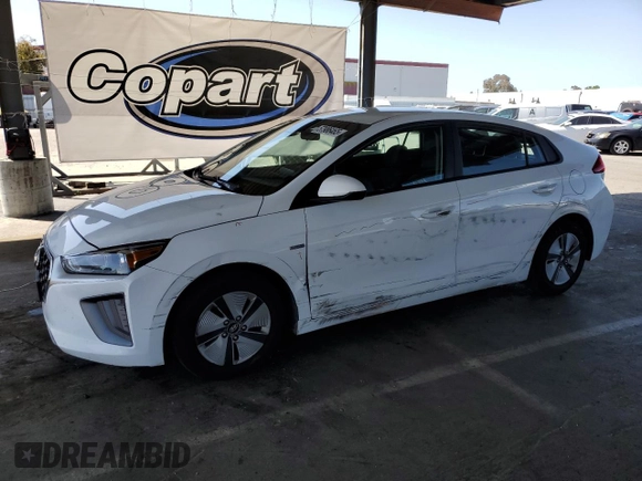 2020 Hyundai Ioniq Blue with VIN KMHC65LC6LU214918, listed as a Copart auction lot 57986465 with 297,217 mi miles and Salvage title. Bid and sale history available at DreamBid. Image 1.