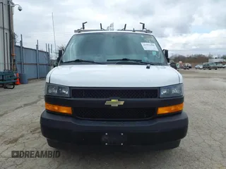 2018 Chevrolet Express Cargo Van with VIN 1GCWGAFP1J1322142, listed as a IAAI auction lot 41952498 with 155,218 mi miles. Bid and sale history available at carsss.com. Image 12.