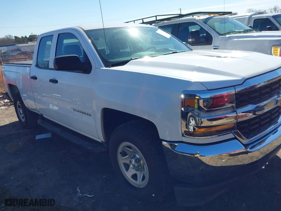 2018 Chevrolet Silverado 1500 Work Truck with VIN 1GCVKNEC3JZ179423, listed as a IAAI auction lot 41447512 with 126,180 mi miles. Bid and sale history available at carsss.com. Image 1.