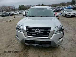 2021 Nissan Armada SV with VIN JN8AY2AC3M9146125, listed as a Copart auction lot 85558174 with 102,989 mi miles and Salvage Title. Bid and sale history available at carsss.com. Image 12.