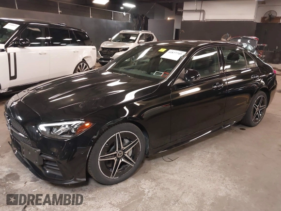 2024 Mercedes-Benz C 300 with VIN W1KAF4HB5RR163791, listed as a IAAI auction lot 41877745 with 7,631 mi miles and . Bid and sale history available at DreamBid. Image 17.