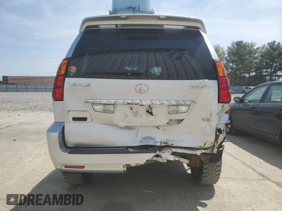 2006 Lexus GX with VIN JTJBT20X760104404, listed as a Copart auction lot 53731715 with 156,604 mi miles and Salvage Title. Bid and sale history available at carsss.com. Image 6.
