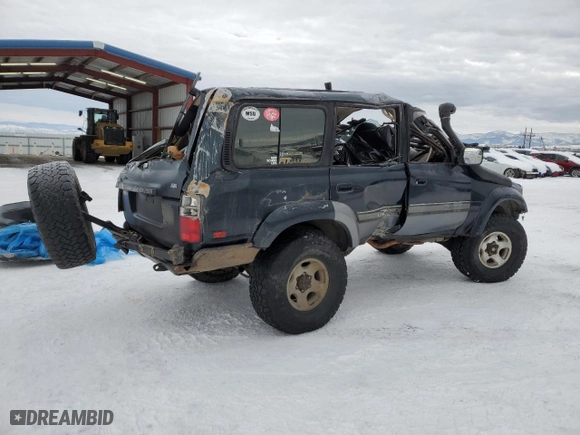 1996 Toyota Land Cruiser with VIN JT3HJ85J7T0133329, listed as a Copart auction lot 41450595 with 0 mi miles and Clean Title. Bid and sale history available at carsss.com. Image 3.