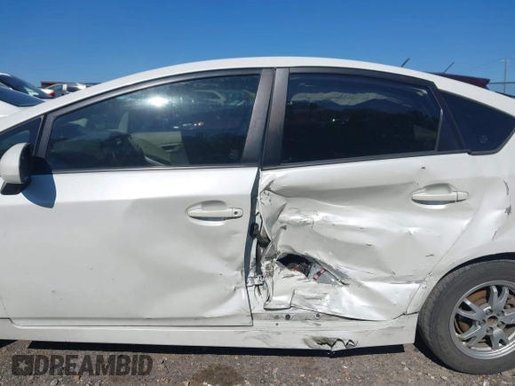2011 Toyota Prius I with VIN JTDKN3DU6B1450449, listed as a IAAI auction lot 41983701 with 220,041 mi miles and . Bid and sale history available at DreamBid. Image 15.
