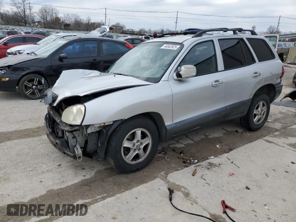 2004 Hyundai Santa Fe GLS with VIN KM8SC13E14U715859, listed as a Copart auction lot 44842925 with 137,411 mi miles and Non Repairable. Bid and sale history available at carsss.com. Image 1.