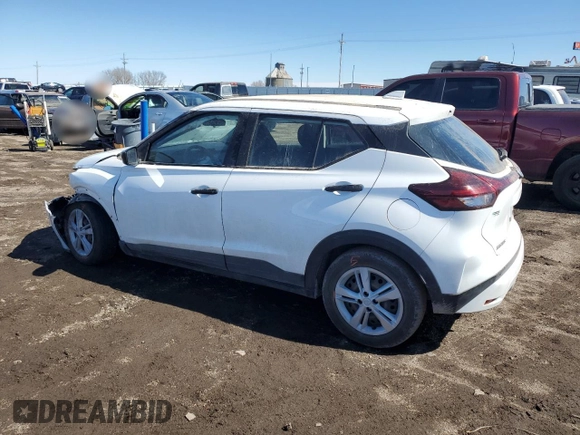 2021 Nissan Kicks S with VIN 3N1CP5BV7ML524160, listed as a Copart auction lot 50094965 with 71,909 mi miles and Salvage Title. Bid and sale history available at carsss.com. Image 2.