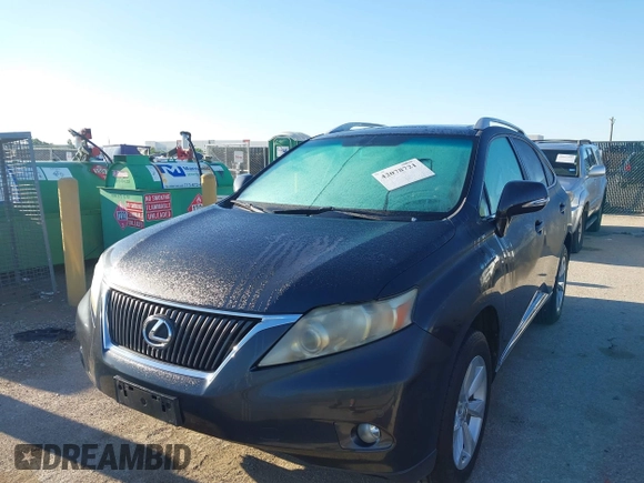2010 Lexus RX 350 with VIN JTJZK1BA8A2409539, listed as a IAAI auction lot 42078721 with 150,818 mi miles. Bid and sale history available at carsss.com. Image 2.