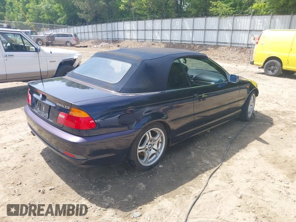 2004 BMW 3 Series 325Ci with VIN WBABW334X4PL26552, listed as a IAAI auction lot 42074709 with 303,804 mi miles and . Bid and sale history available at DreamBid. Image 4.