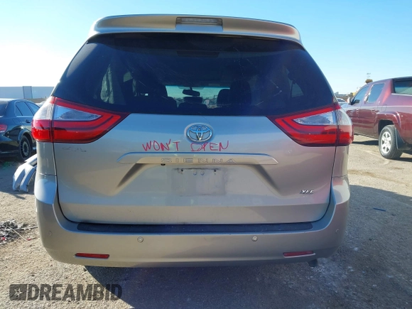 2015 Toyota Sienna XLE with VIN 5TDYK3DC8FS547056, listed as a IAAI auction lot 41387793 with 140,767 mi miles and . Bid and sale history available at DreamBid. Image 17.