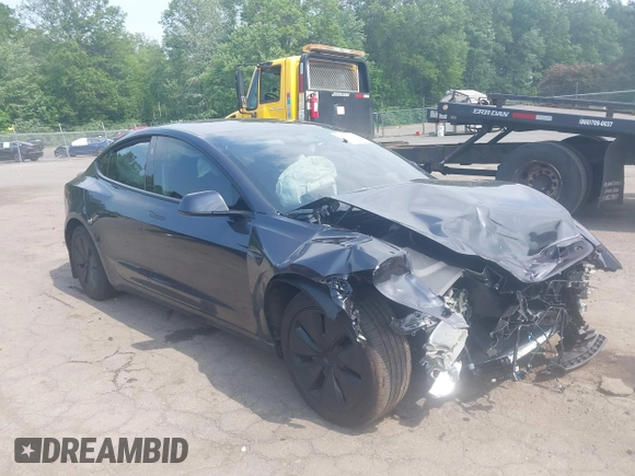 2025 Tesla Model 3 Long Range with VIN 5YJ3E1EB2SF899446, listed as a IAAI auction lot 42478353 with Not provided miles and . Bid and sale history available at DreamBid. Image 1.