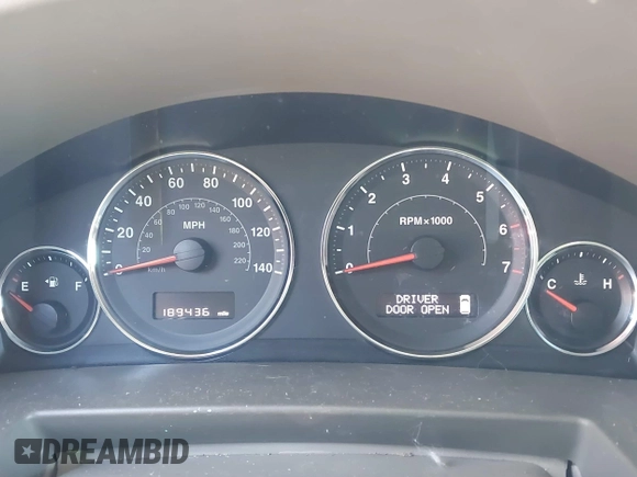 2009 Jeep Commander Sport with VIN 1J8HG48P79C541817, listed as a IAAI auction lot 41906053 with 189,436 mi miles. Bid and sale history available at carsss.com. Image 7.