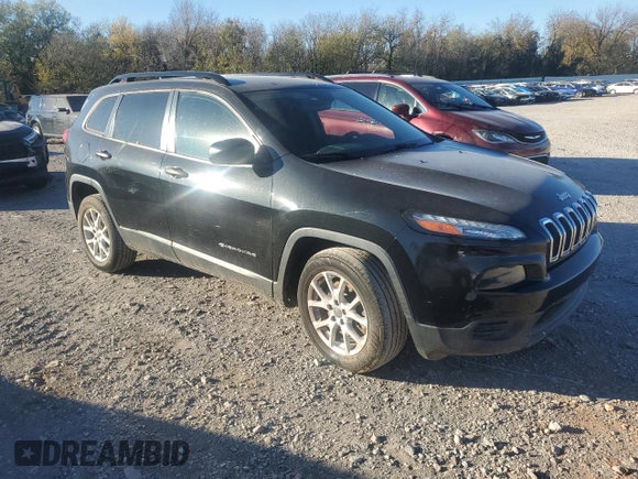 2015 Jeep Cherokee Sport with VIN 1C4PJLAB8FW663173, listed as a Copart auction lot 81185614 with 126,738 mi miles and Salvage title. Bid and sale history available at DreamBid. Image 4.