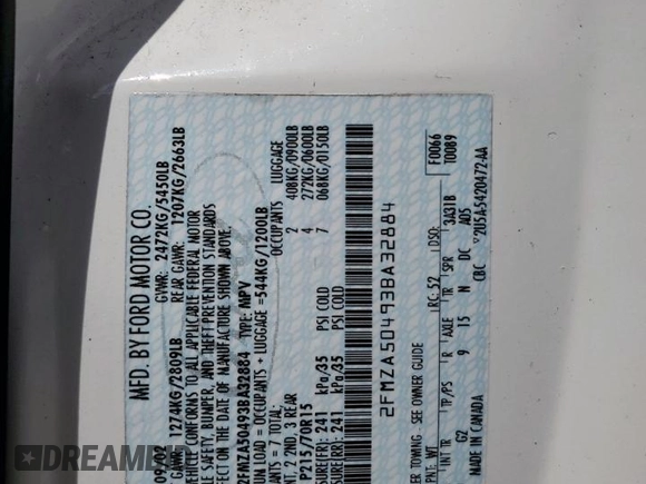 2003 Ford Windstar z VIN 2FMZA50493BA32884, wystawiony jako Copart lot #61452125 z przebiegiem 103 295 mil mil oraz Czysty tytuł • Clean title. Historia ofert i sprzedaży dostępna na DreamBid. Obrazek 13.