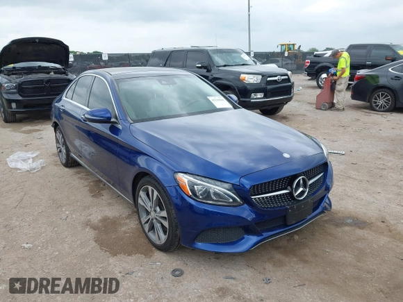 2017 Mercedes-Benz C 300 with VIN 55SWF4JB0HU202316, listed as a IAAI auction lot 42139505 with 88,514 mi miles and . Bid and sale history available at DreamBid. Image 1.