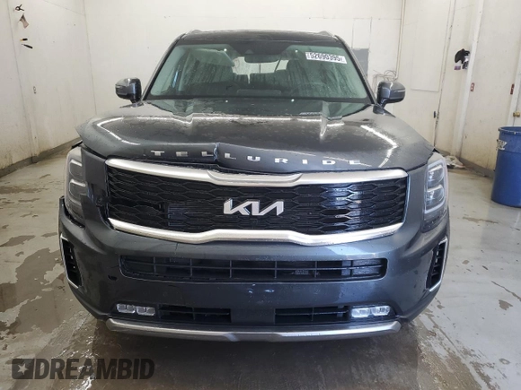 2022 Kia Telluride SX with VIN 5XYP54HC7NG276084, listed as a Copart auction lot 52690395 with 28,005 mi miles and Salvage title. Bid and sale history available at DreamBid. Image 5.