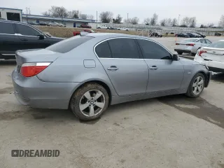 2007 BMW 5 Series 530xi with VIN WBANF73567CU26463, listed as a Copart auction lot 47670845 with 168,965 mi miles and Salvage Title. Bid and sale history available at carsss.com. Image 3.