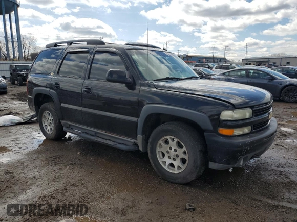 2003 Chevrolet Tahoe LS with VIN 1GNEK13ZX3R175556, listed as a Copart auction lot 50123875 with 193,444 mi miles and Salvage Title. Bid and sale history available at DreamBid. Image 4.