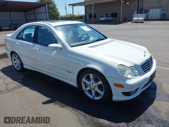 2007 Mercedes-Benz C 230 Sport with VIN WDBRF52H67F901742, listed as a IAAI auction lot 42135708 with 219,166 mi miles and . Bid and sale history available at DreamBid. Image 1.