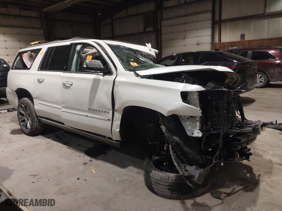 2017 Chevrolet Suburban Premier with VIN 1GNSKJKC6HR402877, listed as a IAAI auction lot 41422660 with 117,736 mi miles. Bid and sale history available at carsss.com. Image 1.