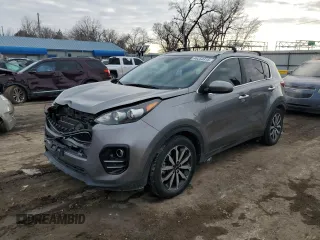2017 Kia Sportage EX with VIN KNDPN3AC9H7081965, listed as a Copart auction lot 46254315 with 103,365 mi miles and Salvage Title. Bid and sale history available at carsss.com. Image 1.
