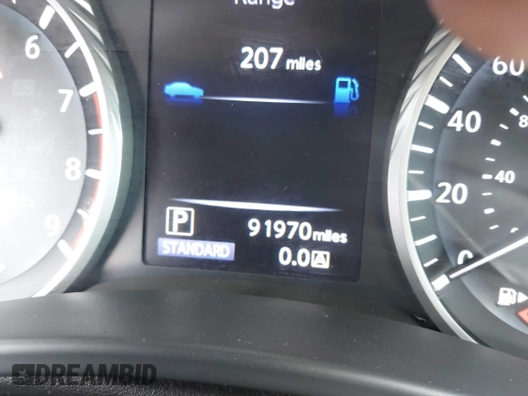 2018 Infiniti Q50 3.0t LUXE with VIN JN1EV7AP1JM362833, listed as a IAAI auction lot 41934415 with 91,970 mi miles. Bid and sale history available at carsss.com. Image 15.