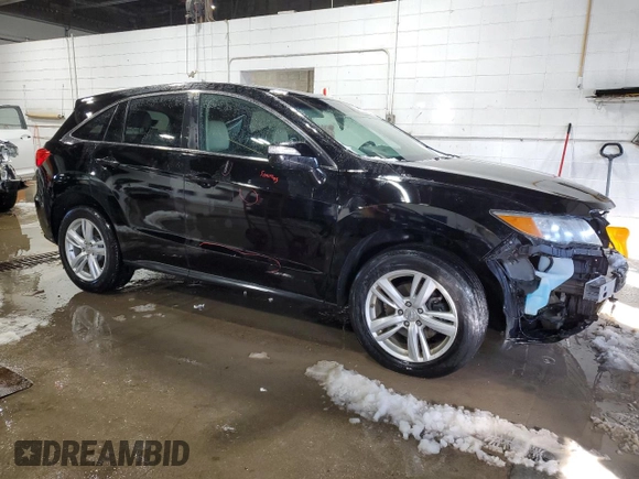 2015 Acura RDX Tech Pkg with VIN 5J8TB4H57FL027588, listed as a Copart auction lot 46805275 with 128,022 mi miles and Salvage Title. Bid and sale history available at carsss.com. Image 4.
