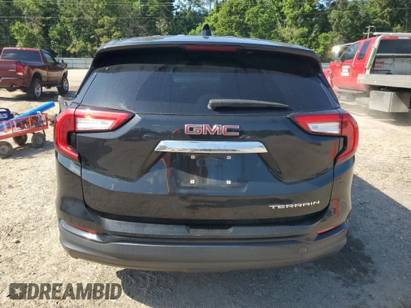 2022 GMC Terrain SLE with VIN 3GKALMEV6NL203500, listed as a Copart auction lot 62190195 with 61,375 mi miles and Salvage title. Bid and sale history available at DreamBid. Image 6.