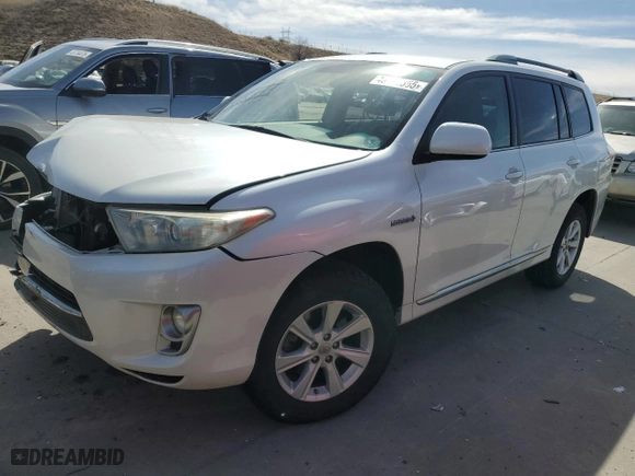 2012 Toyota Highlander Hybrid with VIN JTEBC3EH4C2010728, listed as a Copart auction lot 48482355 with 42,535 mi miles and Salvage Title. Bid and sale history available at carsss.com. Image 1.