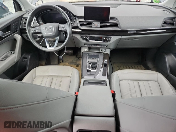 2020 Audi Q5 Premium with VIN WA1G2AFY8L2049753, listed as a Copart auction lot 64351565 with Not provided miles and Salvage title. Bid and sale history available at DreamBid. Image 8.