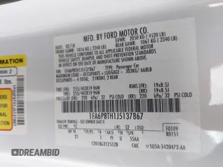 2018 Ford Mustang EcoBoost with VIN 1FA6P8TH1J5137867, listed as a IAAI auction lot 41958762 with 74,561 mi miles and . Bid and sale history available at DreamBid. Image 9.