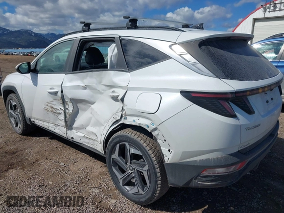 2022 Hyundai Tucson SEL with VIN 5NMJCCAE9NH092286, listed as a IAAI auction lot 41857595 with 27,883 mi miles. Bid and sale history available at carsss.com. Image 3.