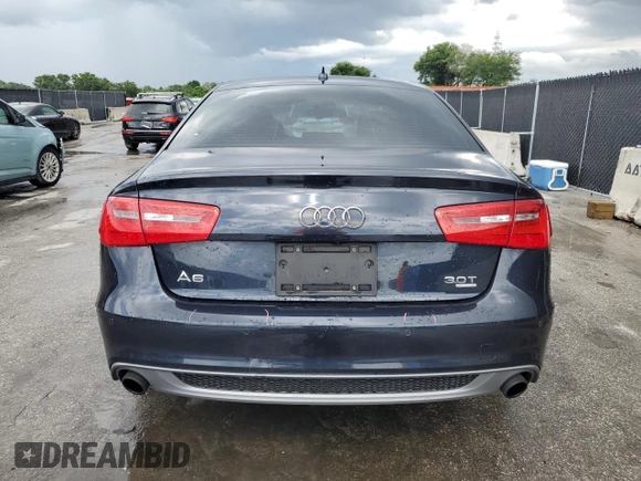 2012 Audi A6 Premium z VIN WAUFGAFCXCN041463, wystawiony jako Copart lot #58582405 z przebiegiem Nie podano mil oraz Szkoda całkowita • Salvage title. Historia ofert i sprzedaży dostępna na DreamBid. Obrazek 6.