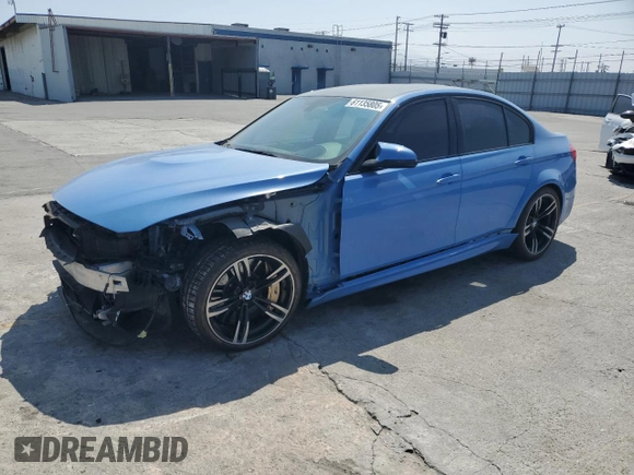 2015 BMW M3 with VIN WBS3C9C52FJ276160, listed as a Copart auction lot 61135805 with 71,708 mi miles and Salvage title. Bid and sale history available at DreamBid. Image 1.