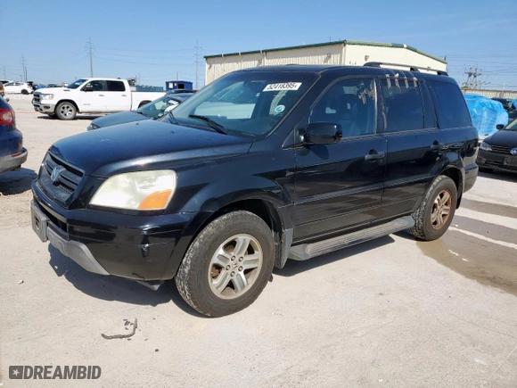 2005 Honda Pilot EX-L with RES with VIN 5FNYF18665B030144, listed as a Copart auction lot 52418395 with 262,064 mi miles and Clean Title. Bid and sale history available at carsss.com. Image 1.