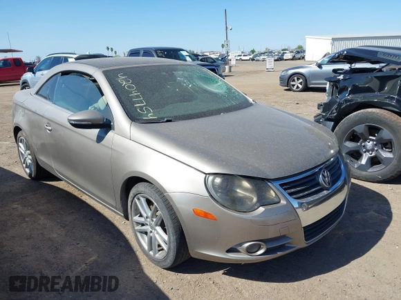 2009 Volkswagen Eos Lux with VIN WVWFA71FX9V024731, listed as a IAAI auction lot 42047754 with 112,942 mi miles and . Bid and sale history available at DreamBid. Image 1.