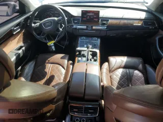 2014 Audi A8 4.0T with VIN WAUR2AFD9EN004542, listed as a Copart auction lot 50818845 with 75,908 mi miles and Salvage Title. Bid and sale history available at DreamBid. Image 8.