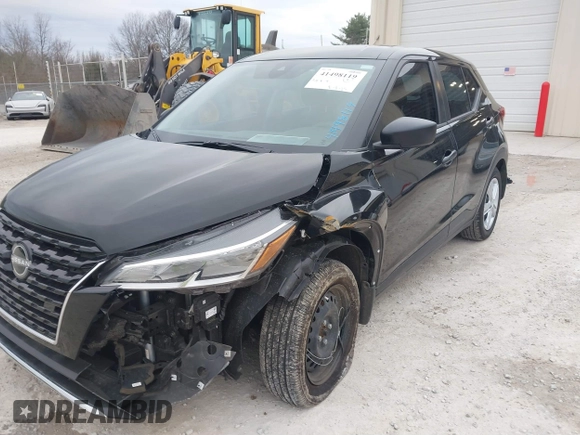 2024 Nissan Kicks S with VIN 3N1CP5BV2RL578375, listed as a IAAI auction lot 41498119 with 7,466 mi miles and . Bid and sale history available at DreamBid. Image 6.