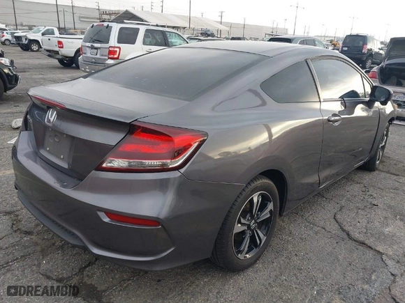 2015 Honda Civic Coupe EX with VIN 2HGFG3B88FH512041, listed as a IAAI auction lot 41435693 with 92,454 mi miles. Bid and sale history available at carsss.com. Image 4.