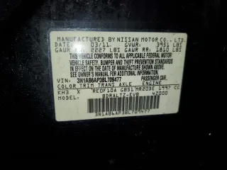 2011 Nissan Sentra SR with VIN 3N1AB6AP3BL709477, listed as a Copart auction lot 49967225 with Not Provided miles and Salvage Title. Bid and sale history available at DreamBid. Image 13.